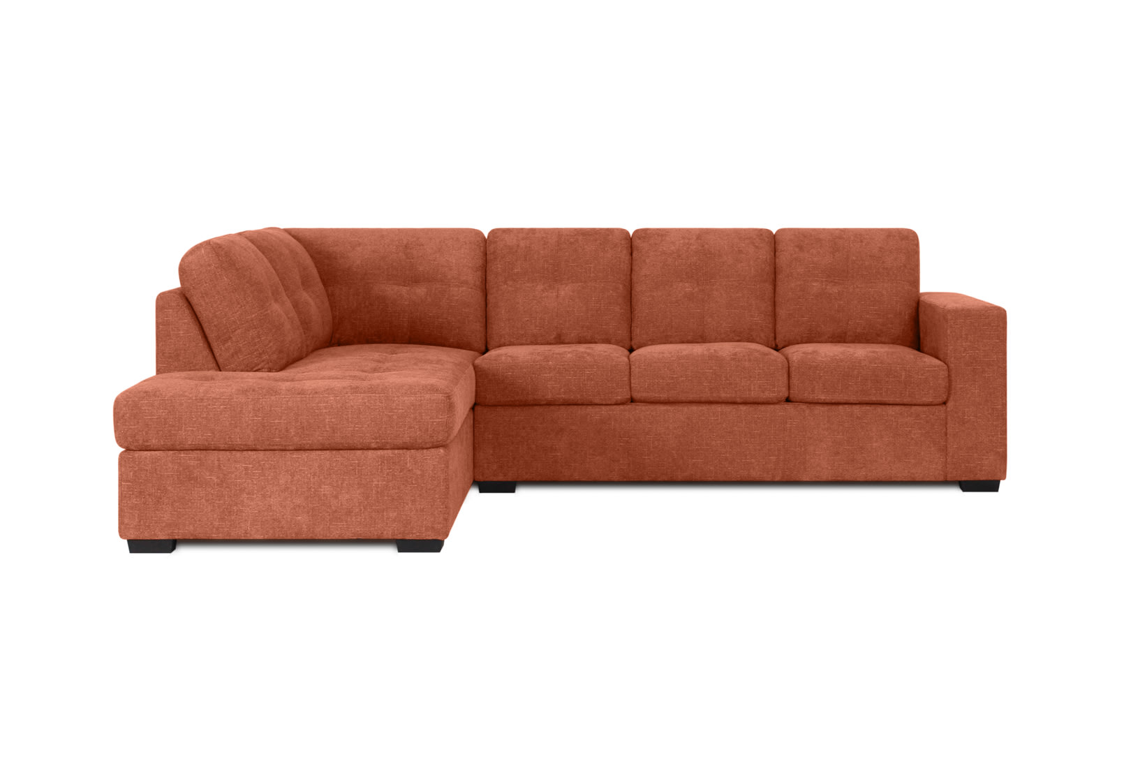 DIAMOND FABRIC Corner LHF Chaise with Sofa Bed – image 1 of 12
