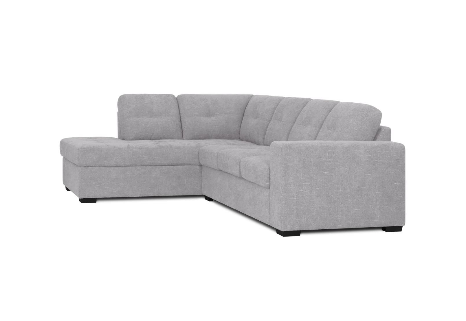 DIAMOND FABRIC Corner LHF Chaise with Sofa Bed – image 5 of 12
