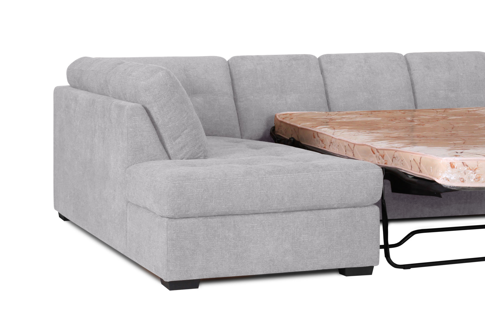 DIAMOND FABRIC Corner LHF Chaise with Sofa Bed – image 8 of 12