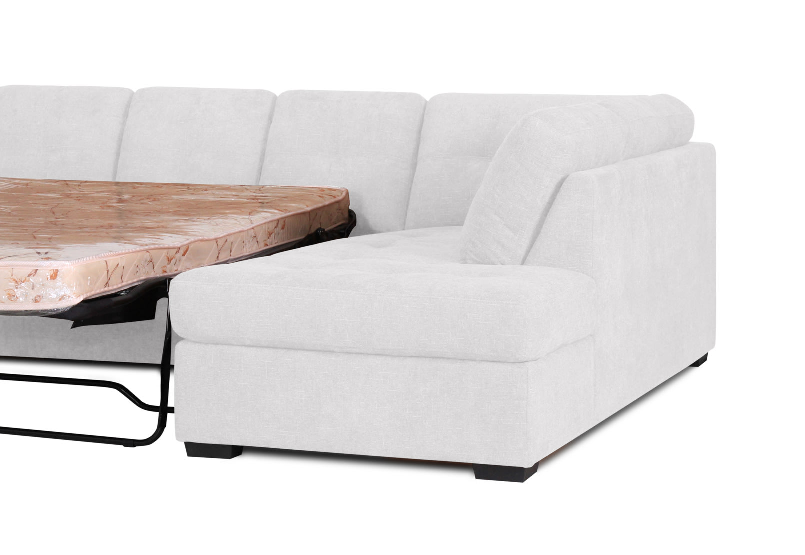 DIAMOND FABRIC Corner RHF Chaise with Sofa Bed – image 8 of 12