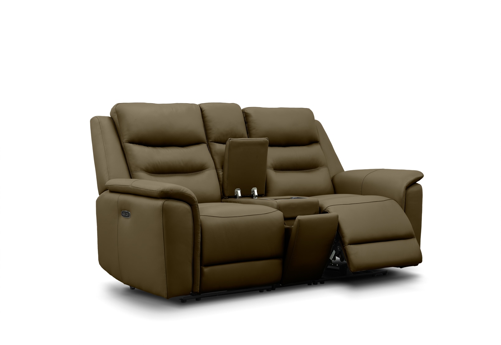 ATALANTA LEATHER 2 Seater with Inbuilt Electric Recliners and Console – image 4 of 8