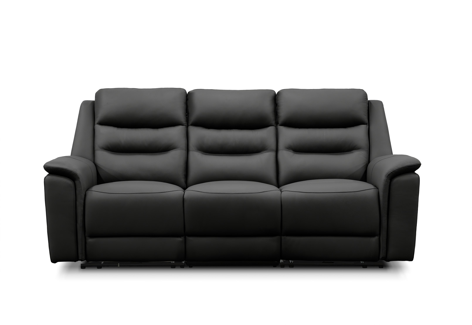 ATALANTA LEATHER 3 Seater with 2 Inbuilt Electric Recliners – image 1 of 6