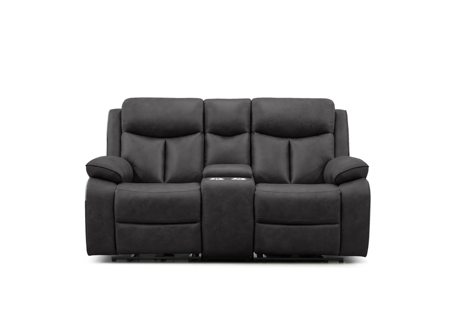 DACIA FABRIC 2 Seater with Inbuilt Electric Recliners and Console – image 1 of 8