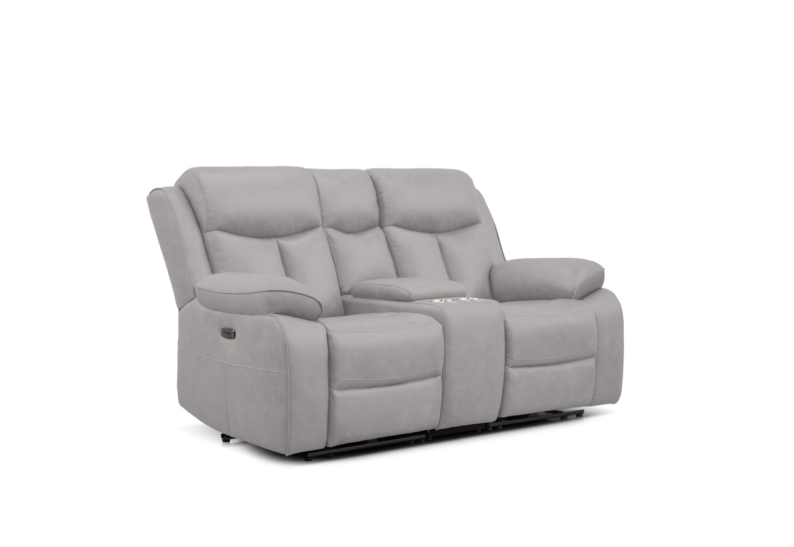 DACIA FABRIC 2 Seater with Inbuilt Electric Recliners and Console – image 2 of 8