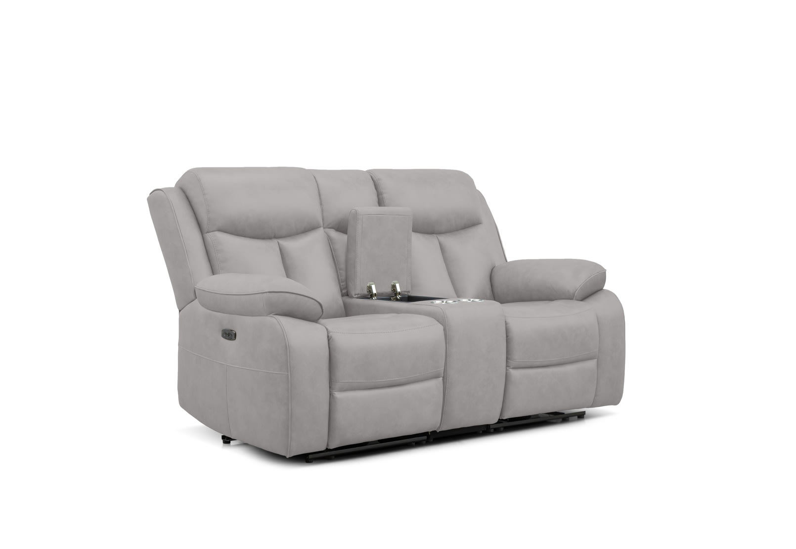 DACIA FABRIC 2 Seater with Inbuilt Electric Recliners and Console – image 3 of 8