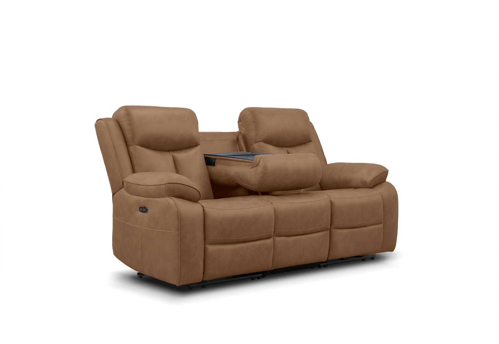 DACIA FABRIC 3 Seater with 2 Inbuilt Electric Recliners – image 3 of 8