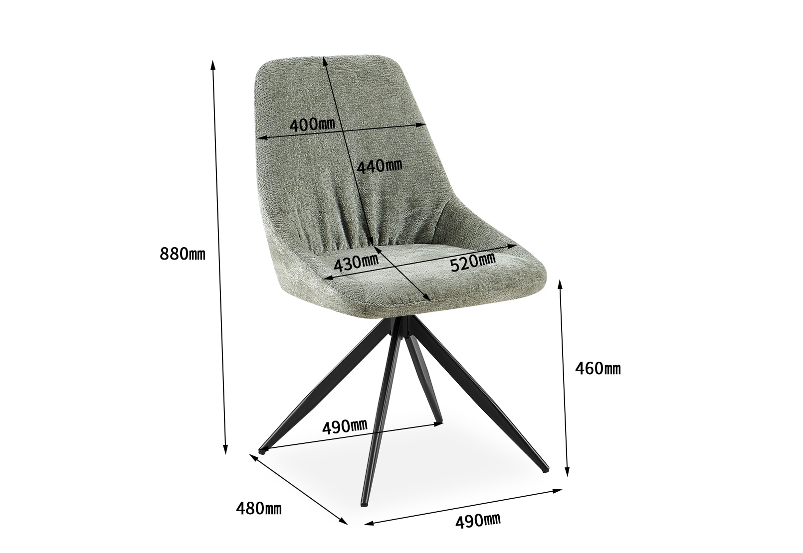 VERGIL Set of 2 Dining Chairs – image 8 of 10