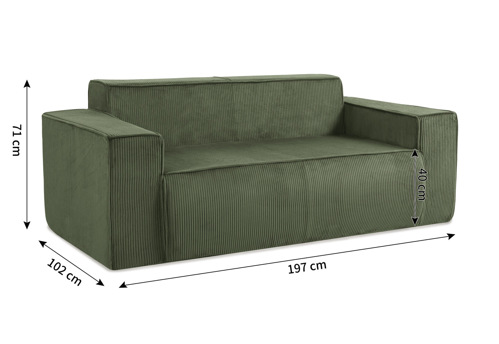 MCINTYRE 3 Seat Sofa (Fabric) – image 22 of 36
