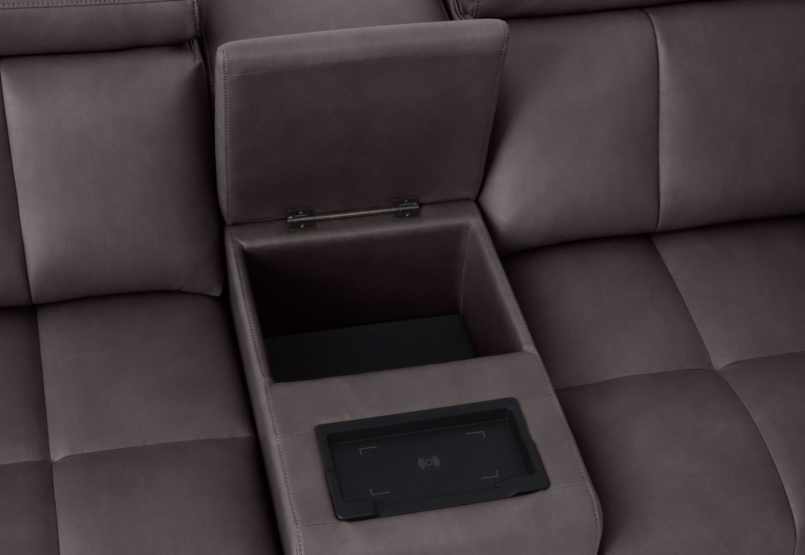 FARRINGTON FABRIC 2 Seater with 2 Inbuilt Electric Sliders & Console – image 8 of 10