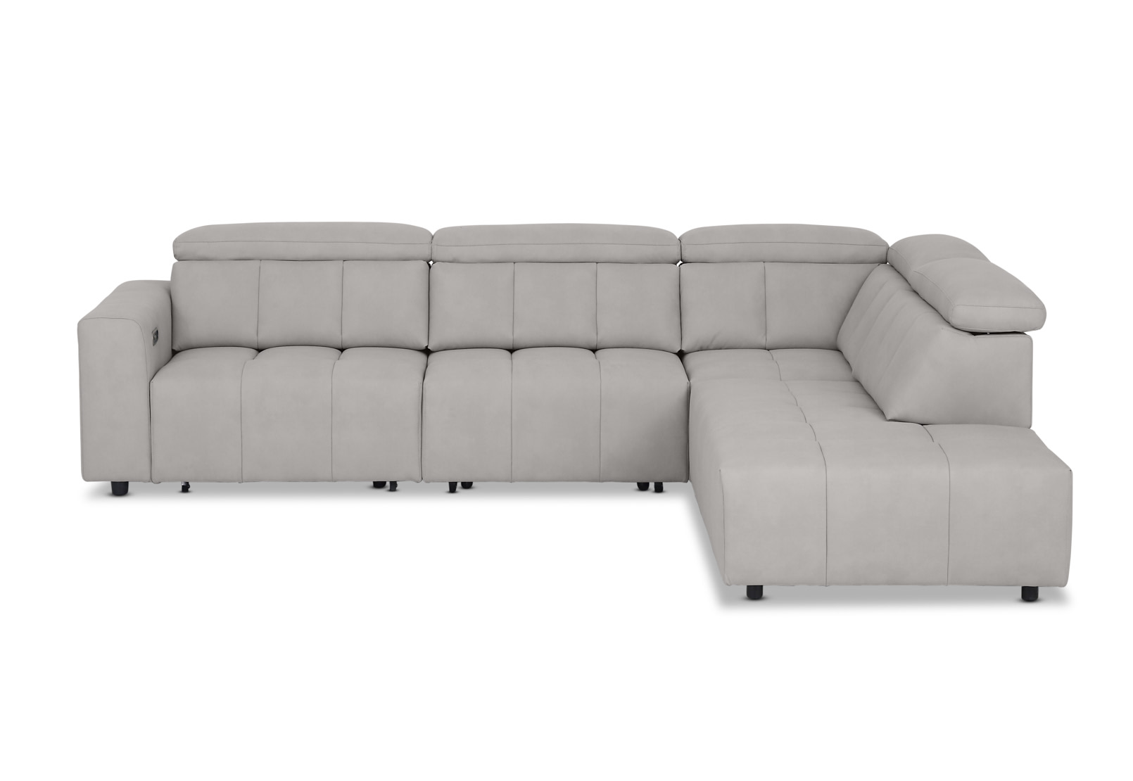 FARRINGTON FABRIC Corner with 2 Inbuilt Electric Sliders & RHF Chaise – image 1 of 8