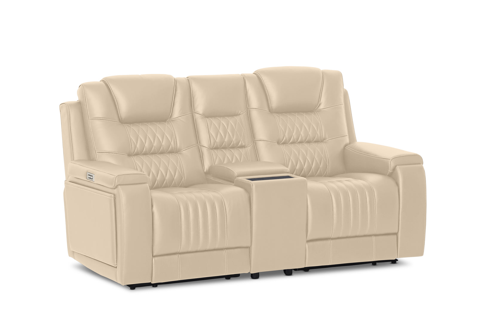 AGASSI LEATHER 2 Seater Dual Electric Recliners – image 2 of 3