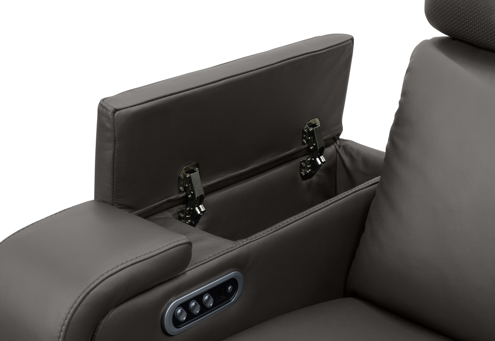 LAS VEGAS LEATHER Media Electric Recliner – image 21 of 26