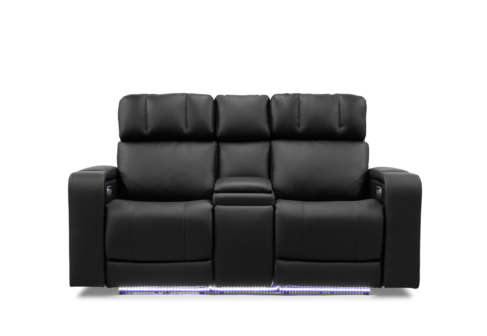 LAS VEGAS LEATHER Media 2 Seater Electric Recliner with Console – image 5 of 26