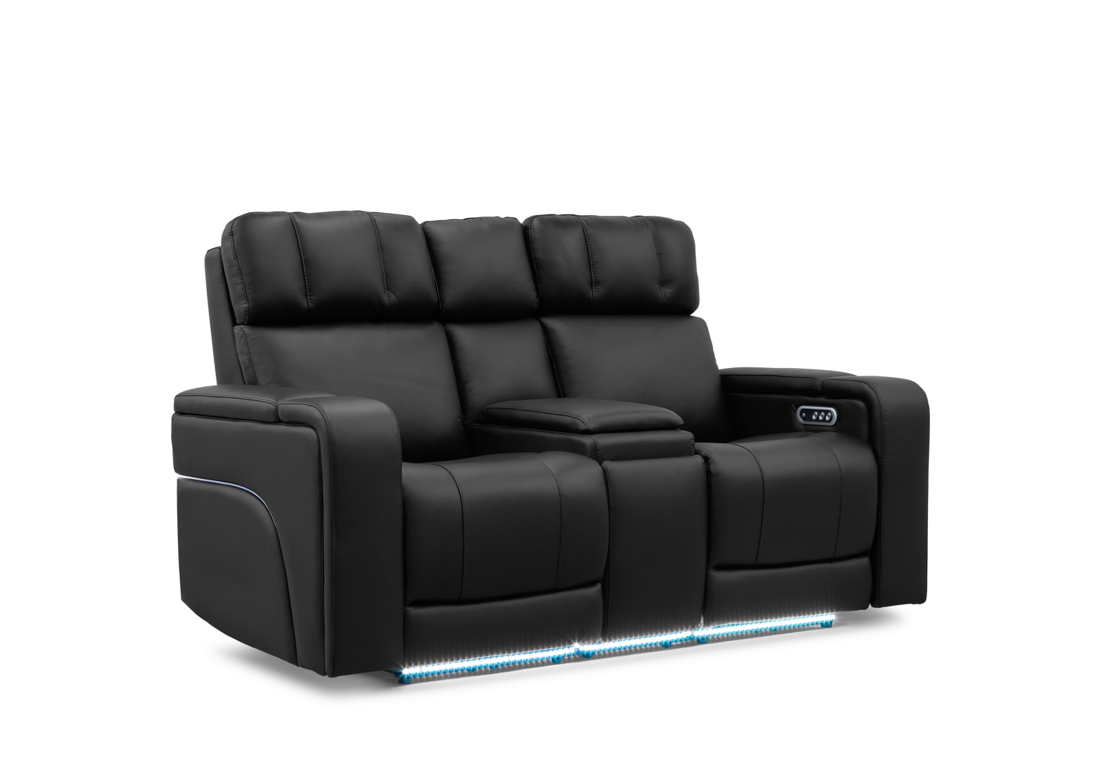 LAS VEGAS LEATHER Media 2 Seater Electric Recliner with Console – image 9 of 26