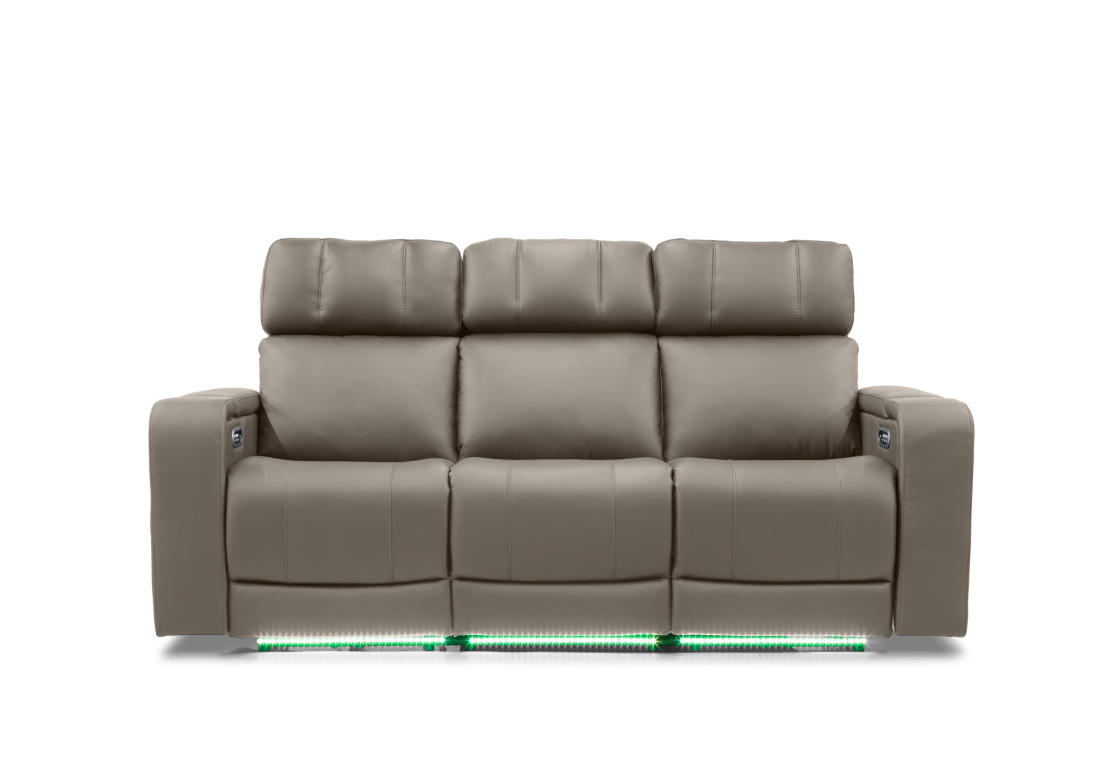 LAS VEGAS LEATHER Media 3 Seater Electric Recliner with Drop Down Table – image 4 of 33