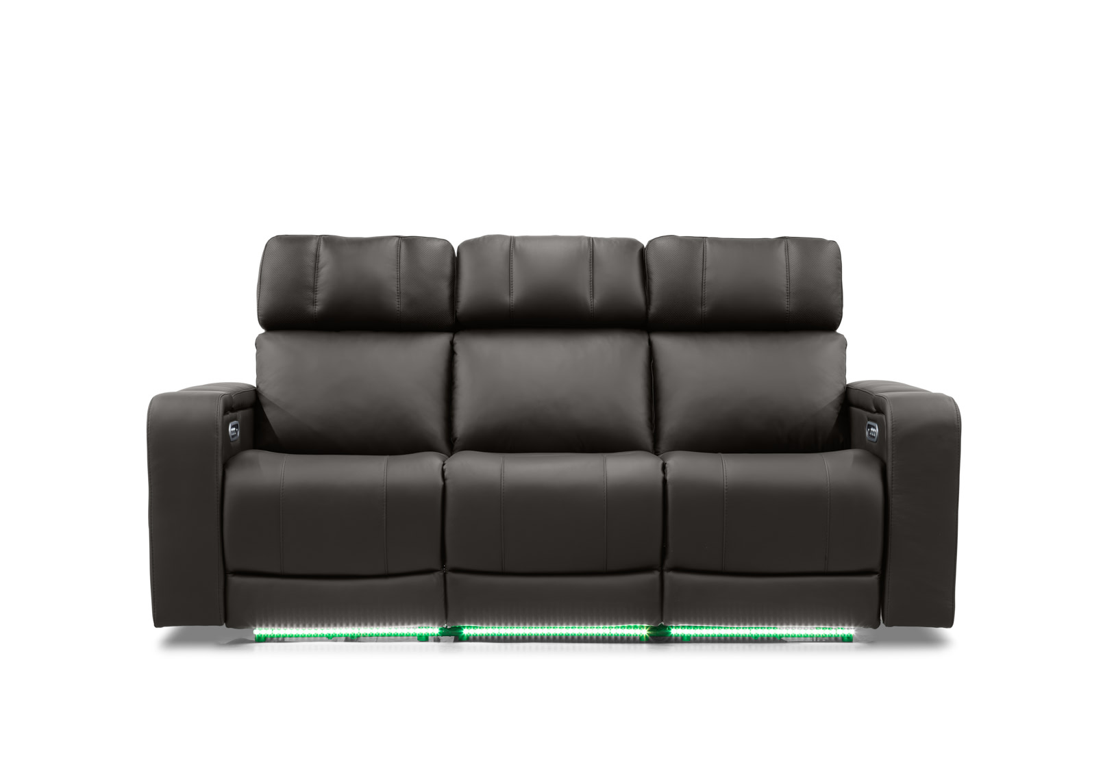 LAS VEGAS LEATHER Media 3 Seater Electric Recliner with Drop Down Table – image 4 of 33