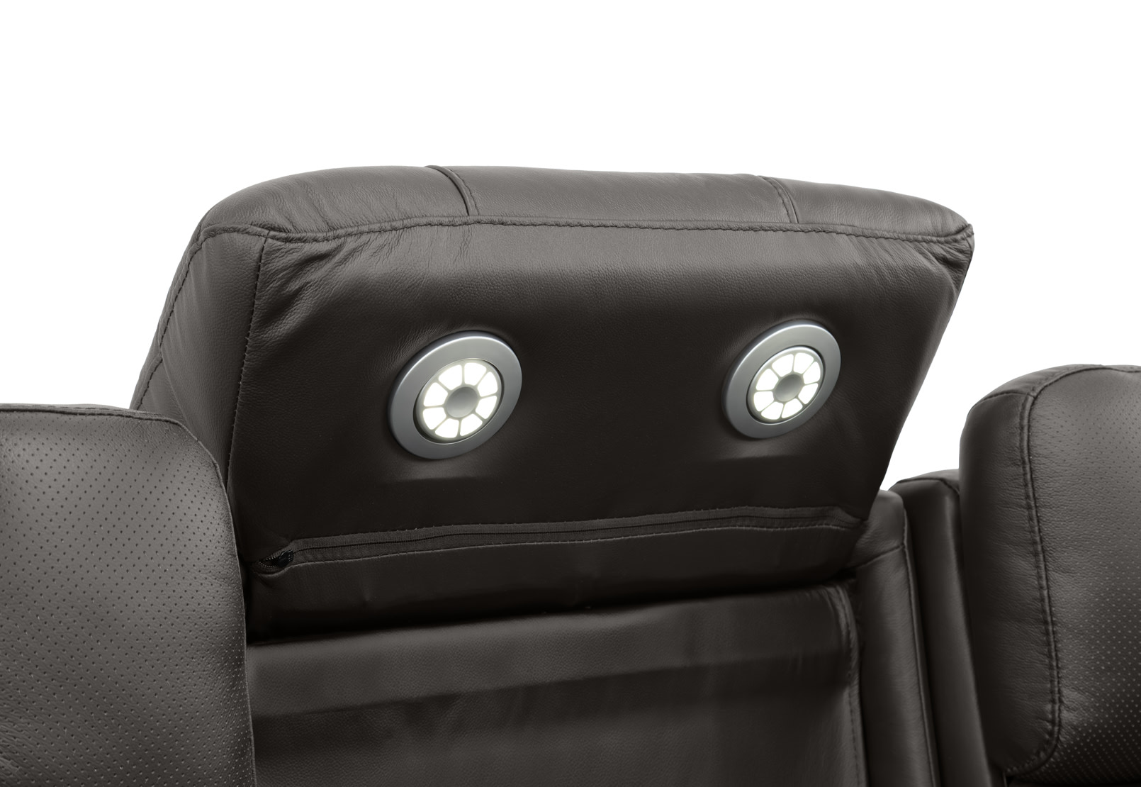LAS VEGAS LEATHER Media 3 Seater Electric Recliner with Drop Down Table – image 28 of 33