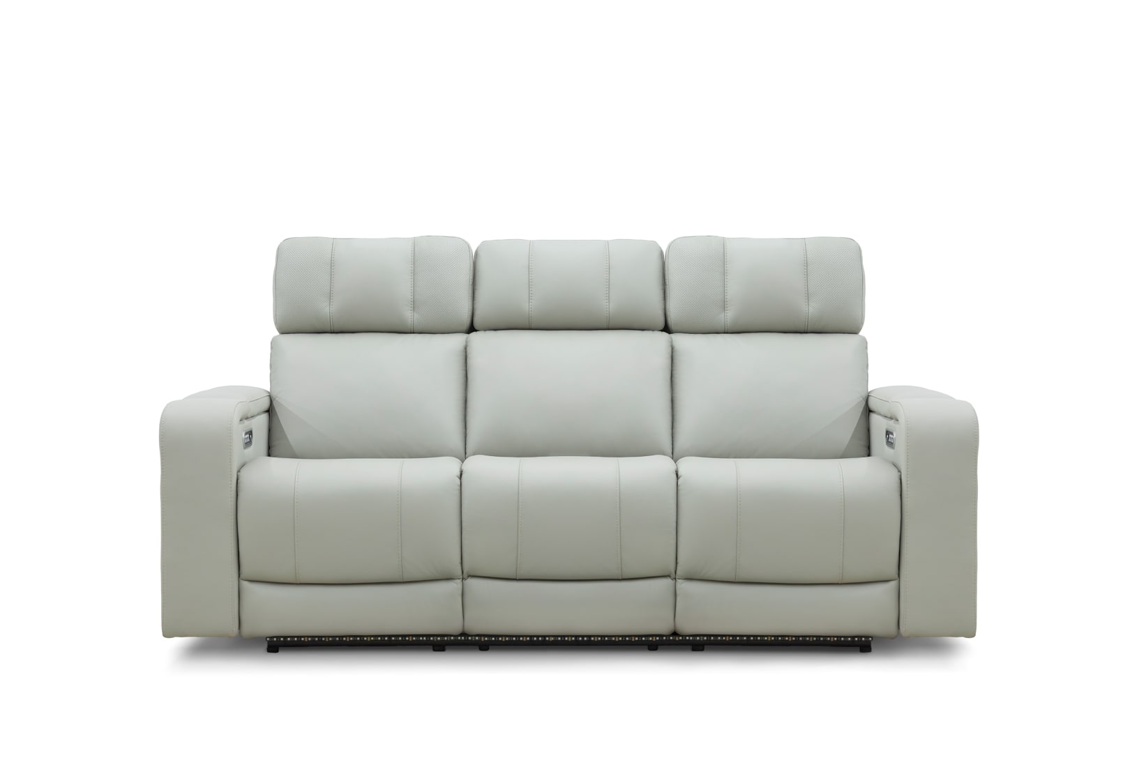 LAS VEGAS LEATHER Media 3 Seater Electric Recliner with Drop Down Table – image 1 of 23