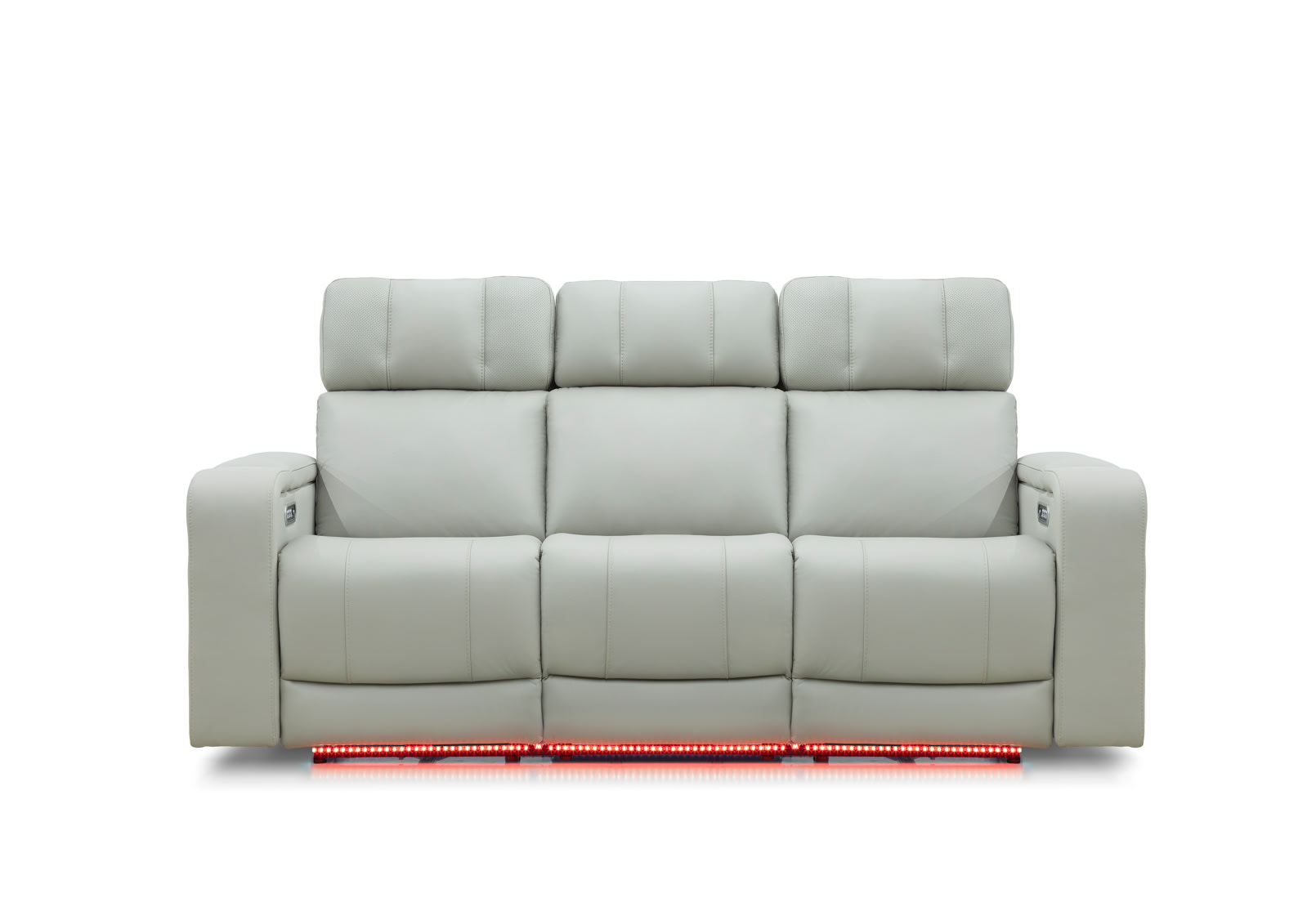 LAS VEGAS LEATHER Media 3 Seater Electric Recliner with Drop Down Table – image 6 of 23