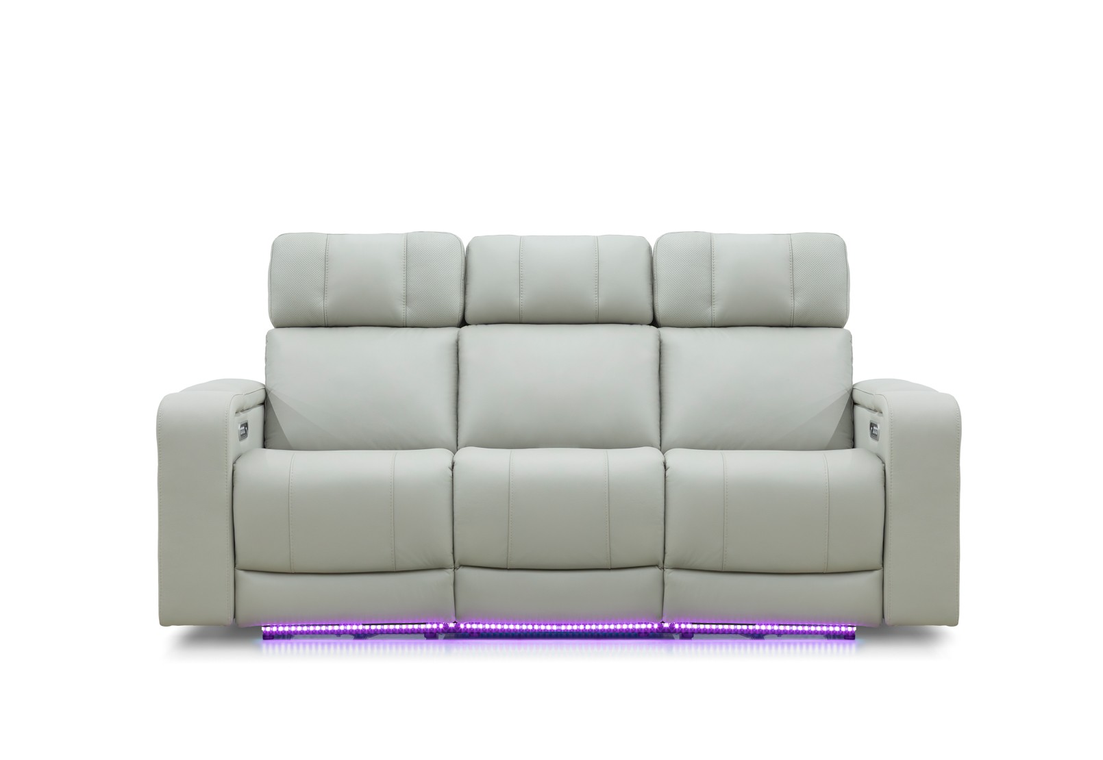 LAS VEGAS LEATHER Media 3 Seater Electric Recliner with Drop Down Table – image 11 of 23