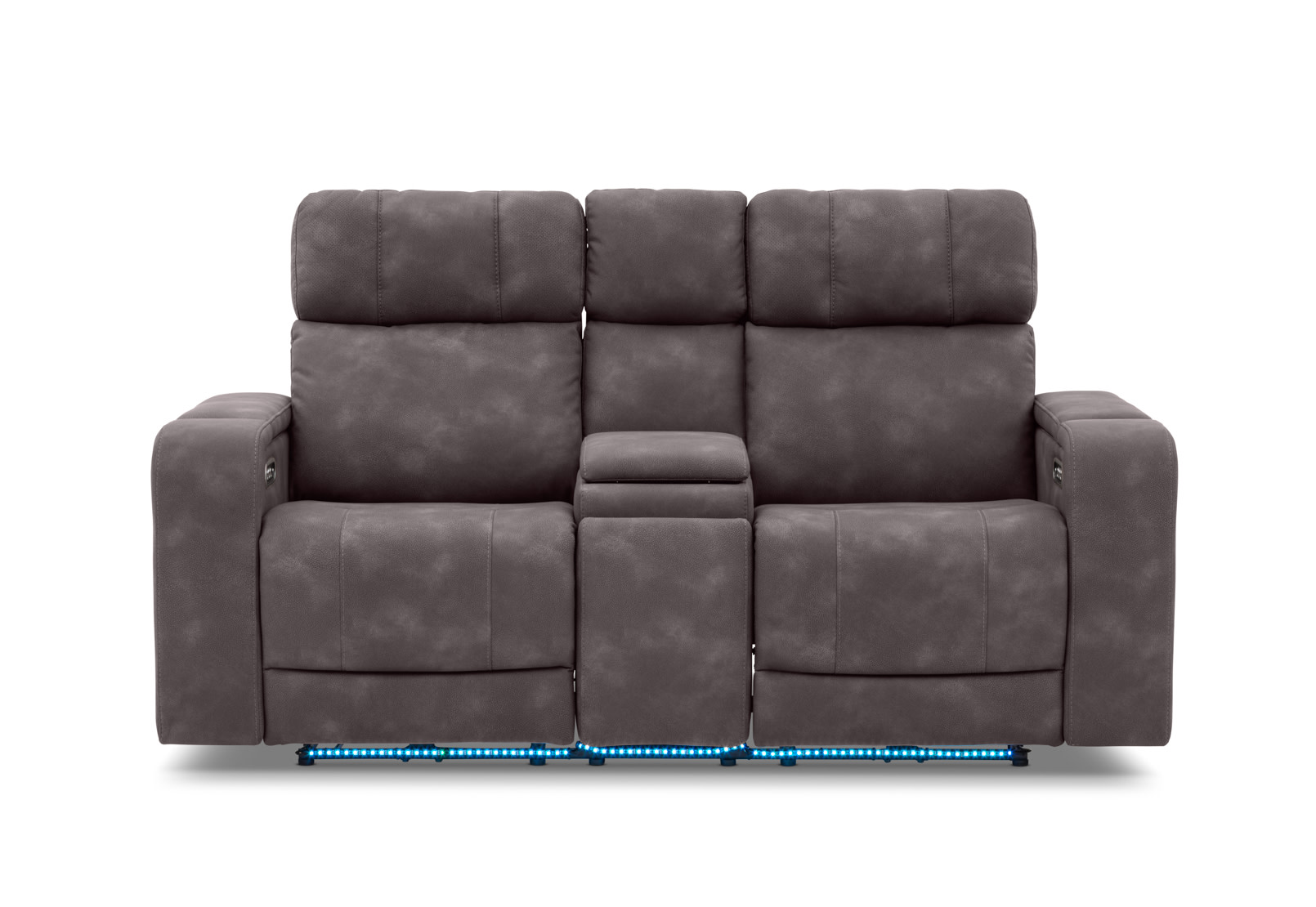 LAS VEGAS FABRIC Media 2 Seater Electric Recliner with Console – image 6 of 38