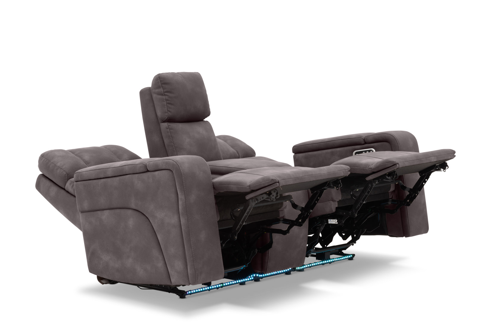 LAS VEGAS FABRIC Media 2 Seater Electric Recliner with Console – image 19 of 38