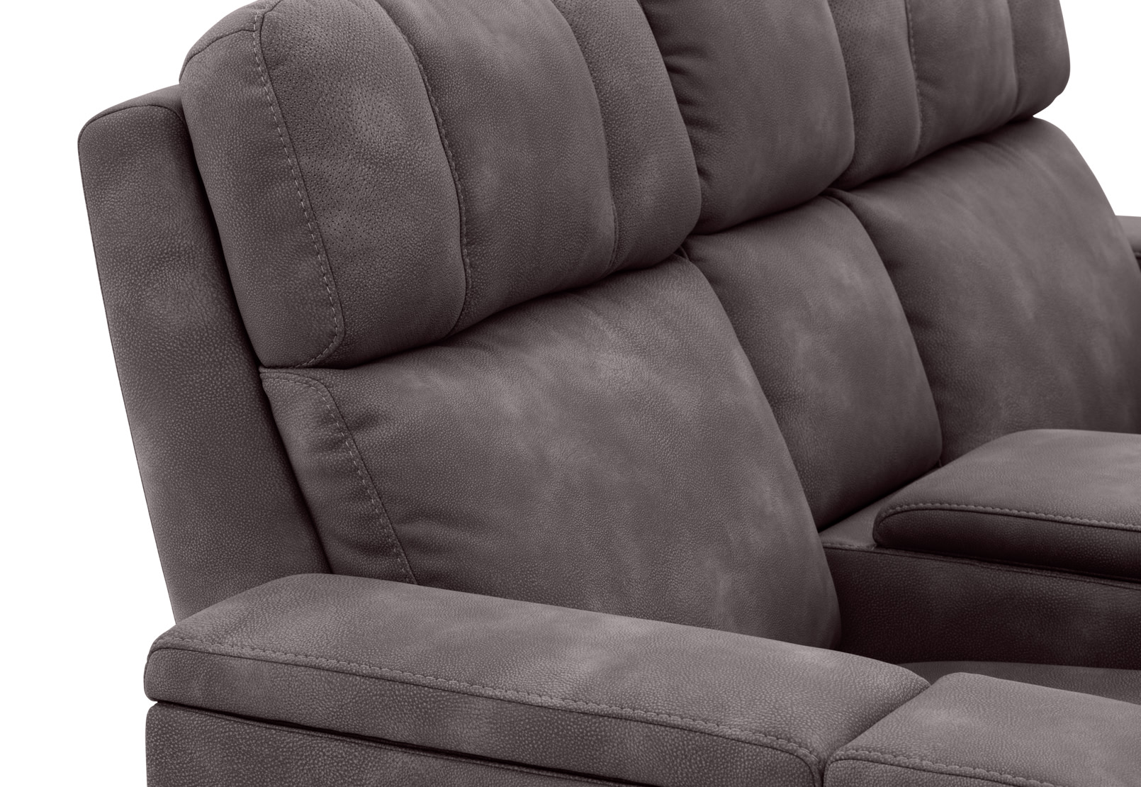 LAS VEGAS FABRIC Media 2 Seater Electric Recliner with Console – image 25 of 38