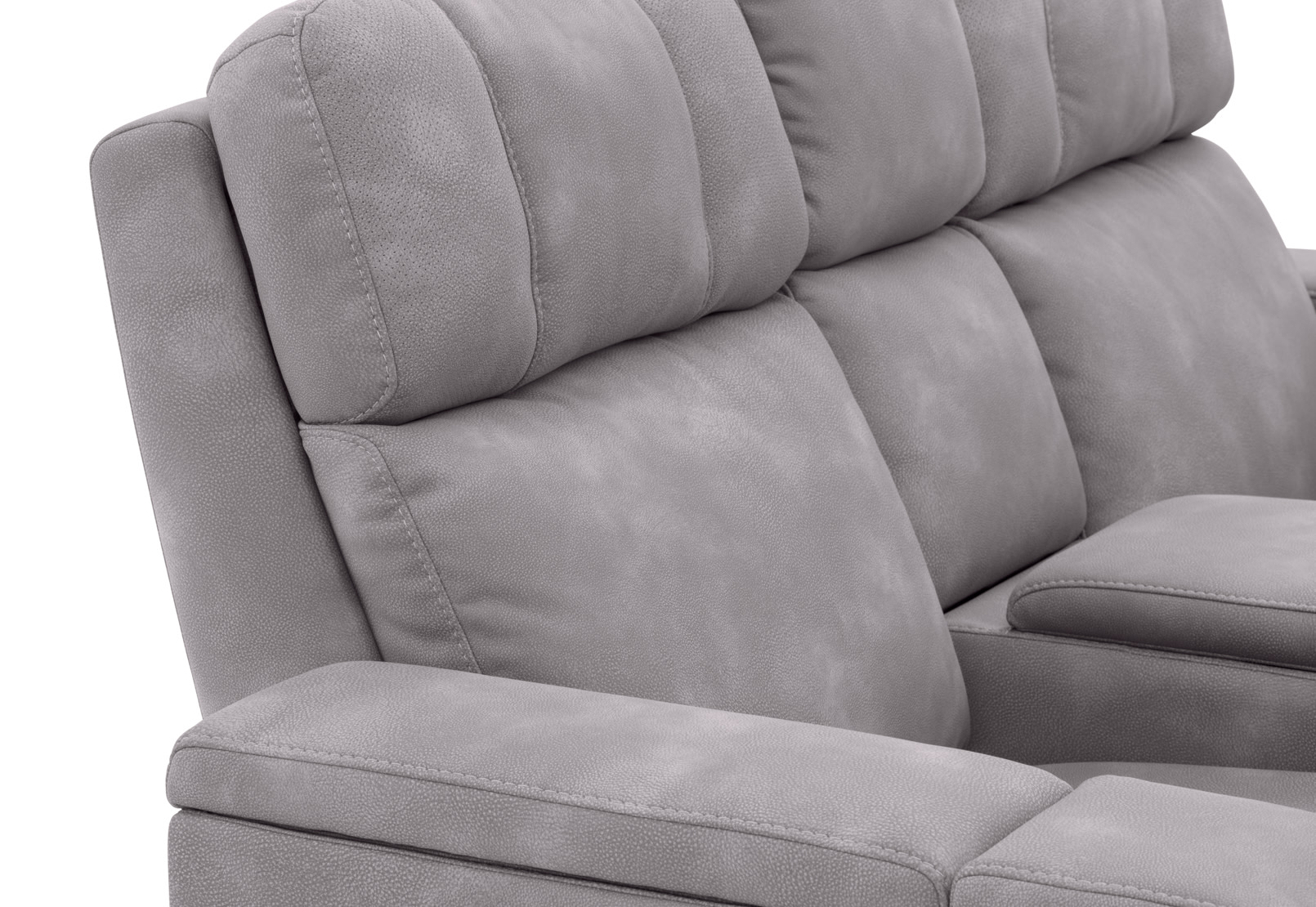 LAS VEGAS FABRIC Media 2 Seater Electric Recliner with Console – image 24 of 33