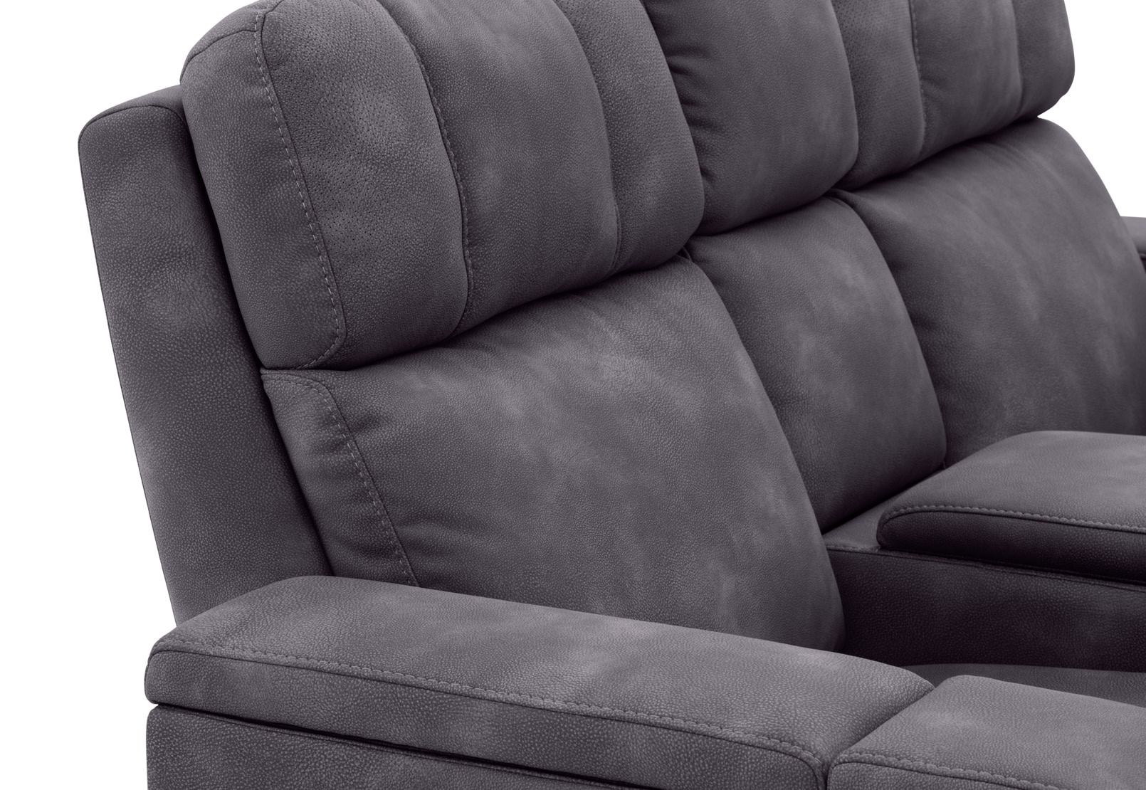 LAS VEGAS FABRIC Media 2 Seater Electric Recliner with Console – image 24 of 33