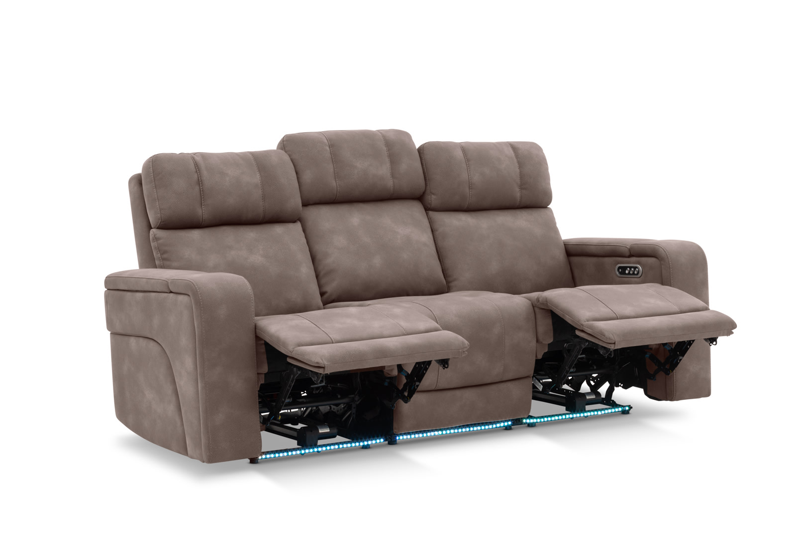 LAS VEGAS FABRIC Media 3 Seater Electric Recliner with Drop Down Table – image 14 of 35