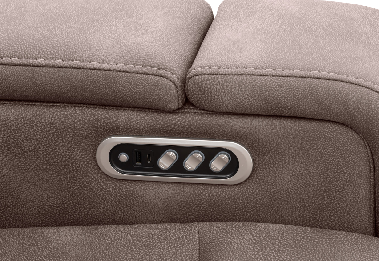 LAS VEGAS FABRIC Media 3 Seater Electric Recliner with Drop Down Table – image 34 of 35