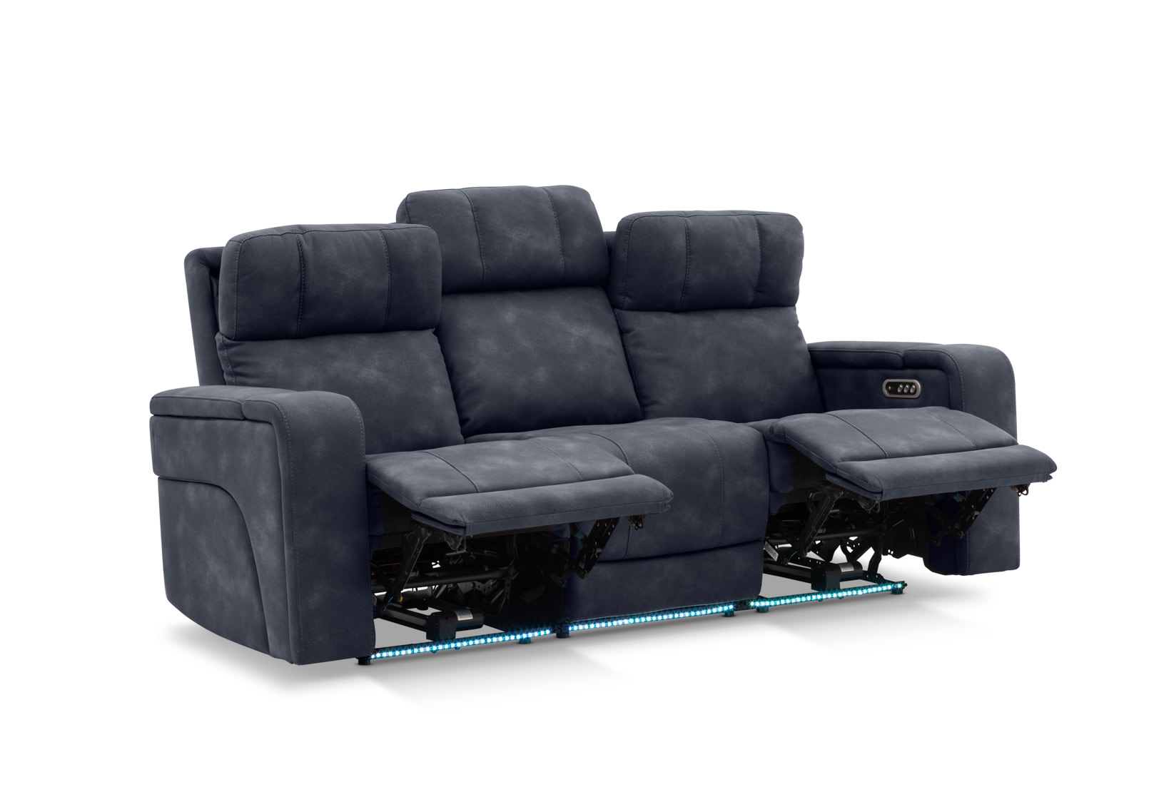 LAS VEGAS FABRIC Media 3 Seater Electric Recliner with Drop Down Table – image 15 of 35