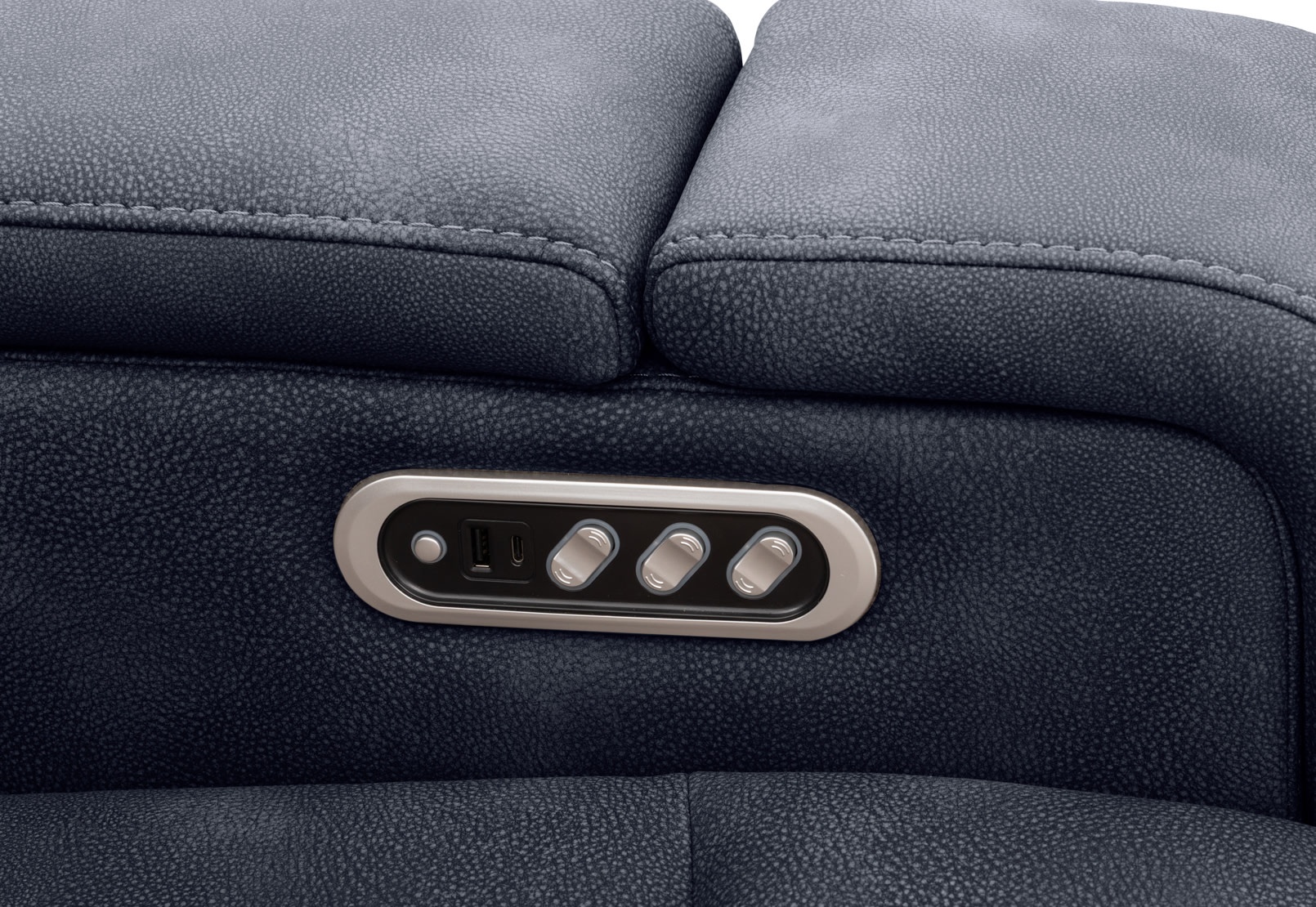 LAS VEGAS FABRIC Media 3 Seater Electric Recliner with Drop Down Table – image 34 of 35