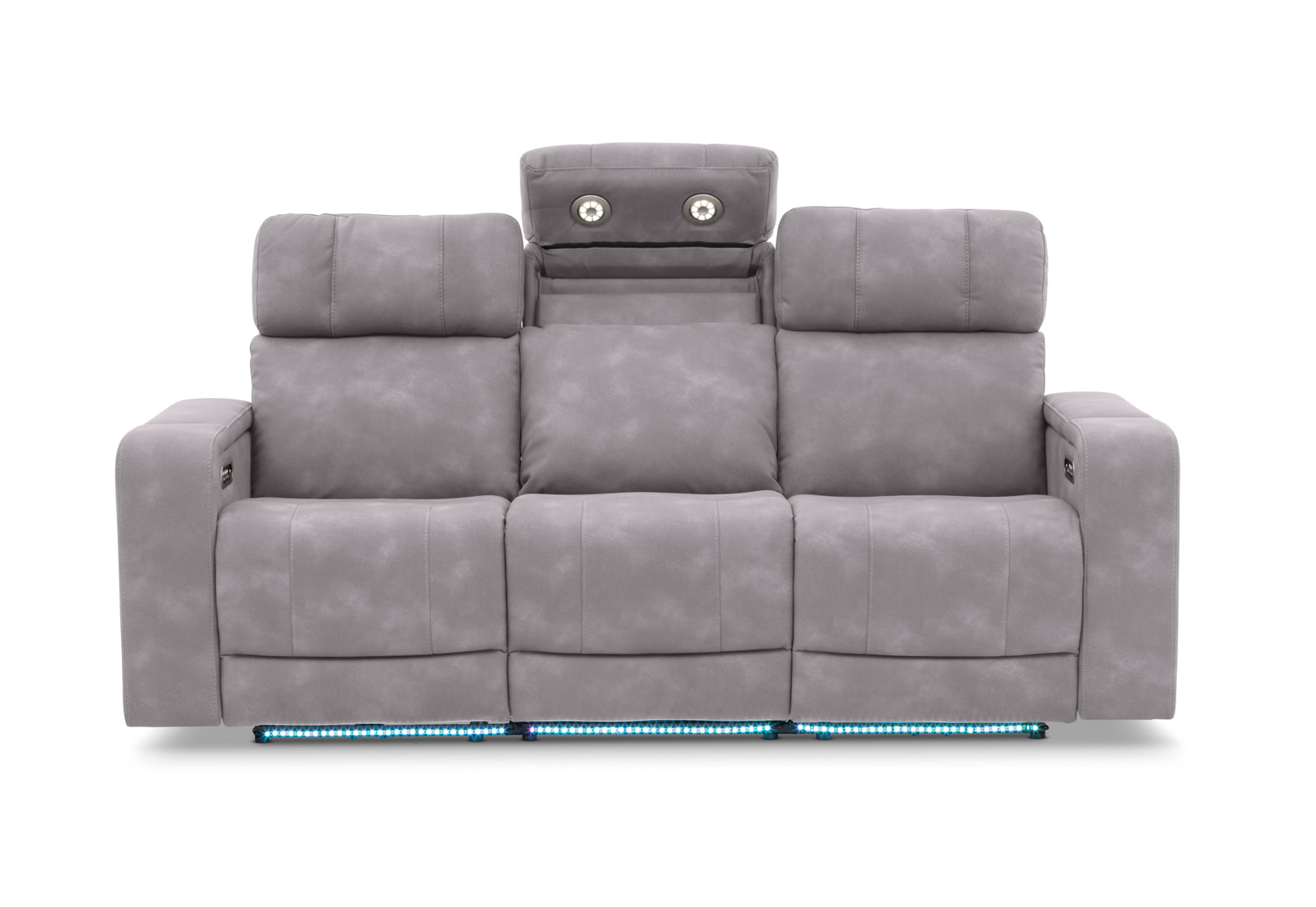 LAS VEGAS FABRIC Media 3 Seater Electric Recliner with Drop Down Table – image 9 of 35