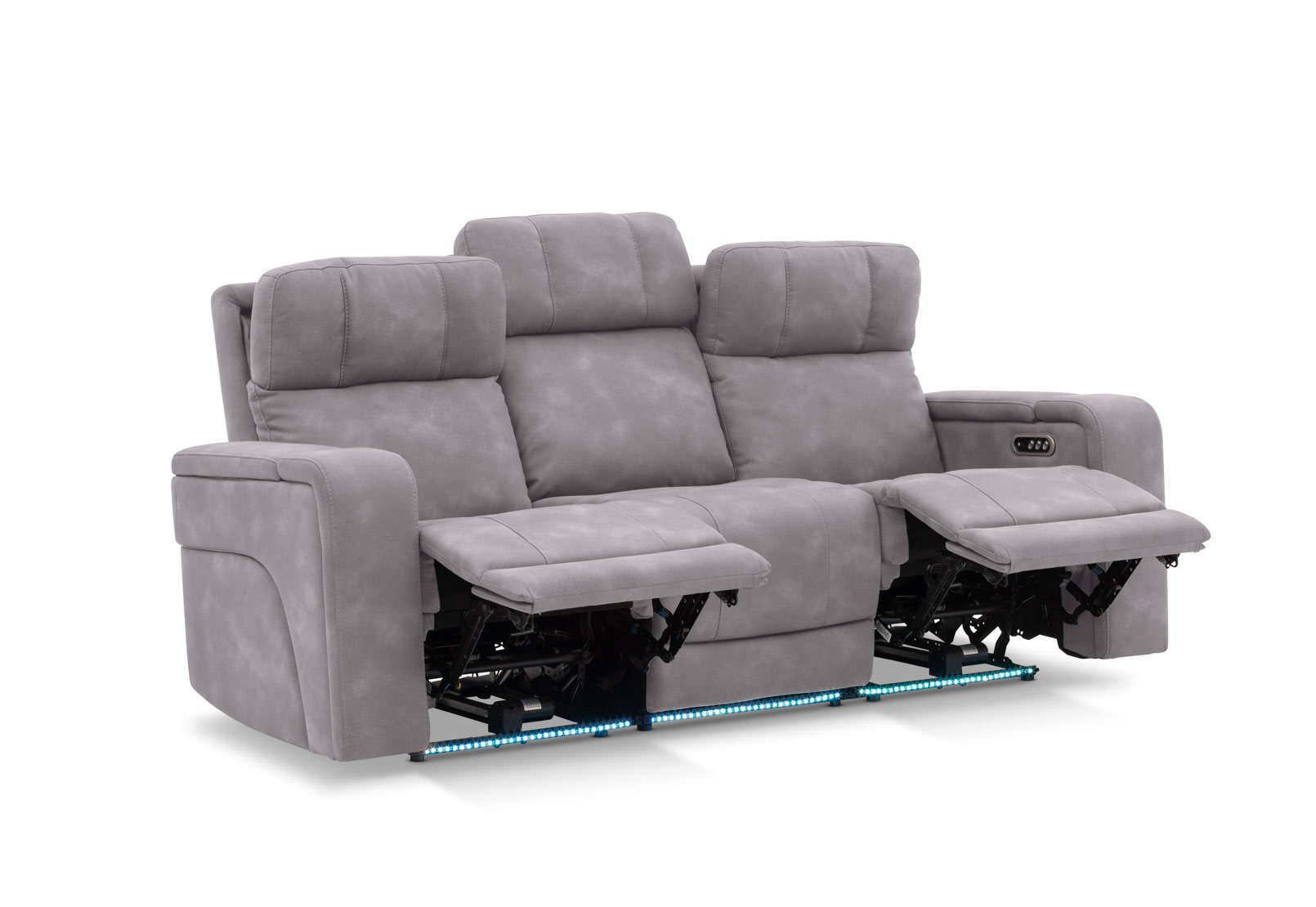 LAS VEGAS FABRIC Media 3 Seater Electric Recliner with Drop Down Table – image 15 of 35