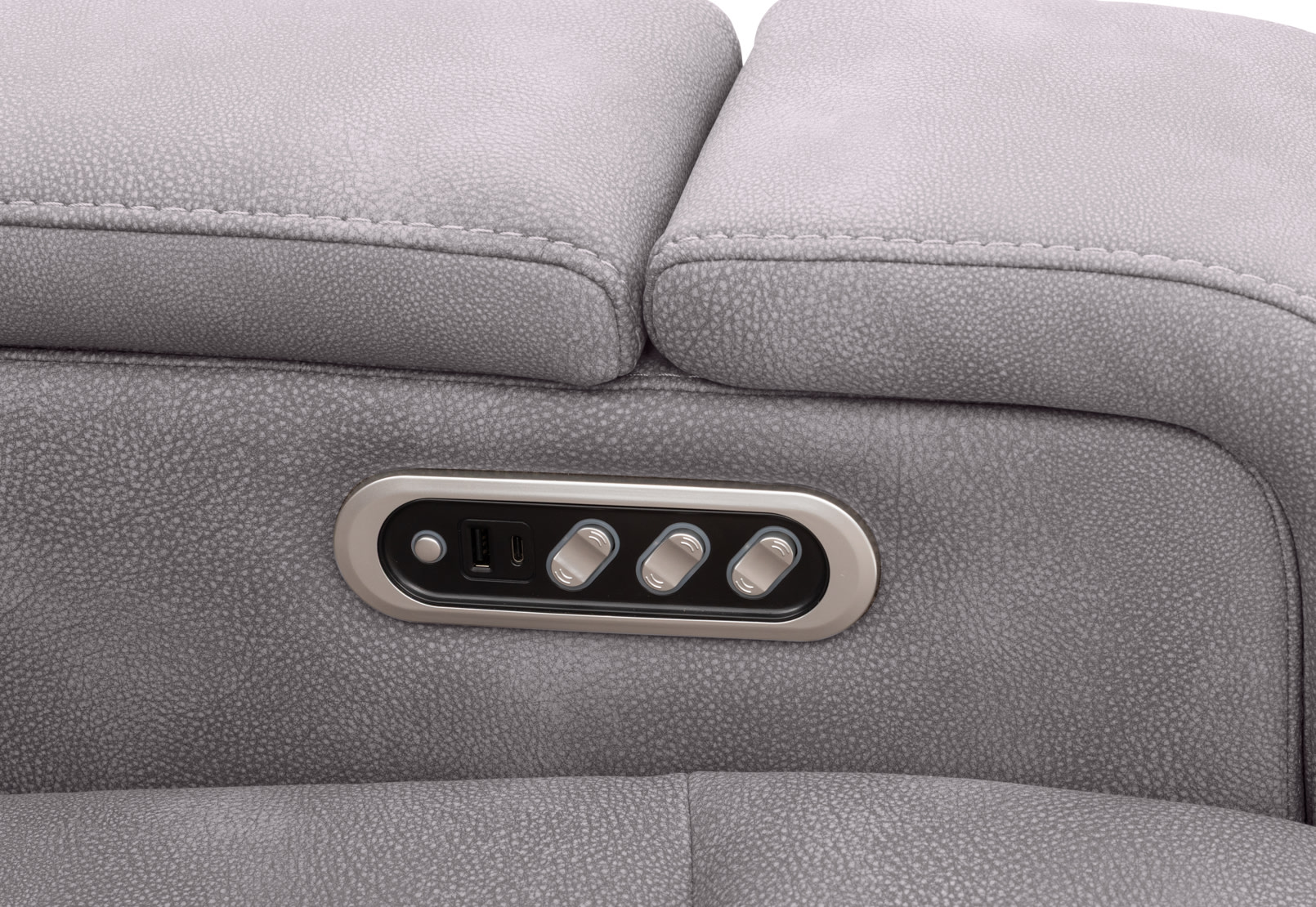 LAS VEGAS FABRIC Media 3 Seater Electric Recliner with Drop Down Table – image 34 of 35