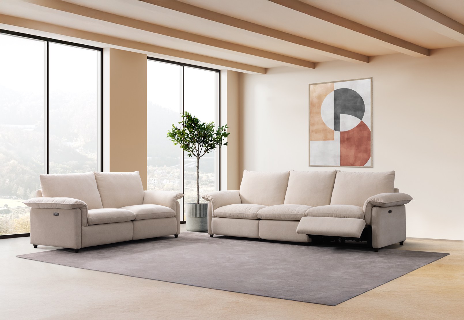 NICKI FABRIC 3 Seater Electric Recliner – image 12 of 12