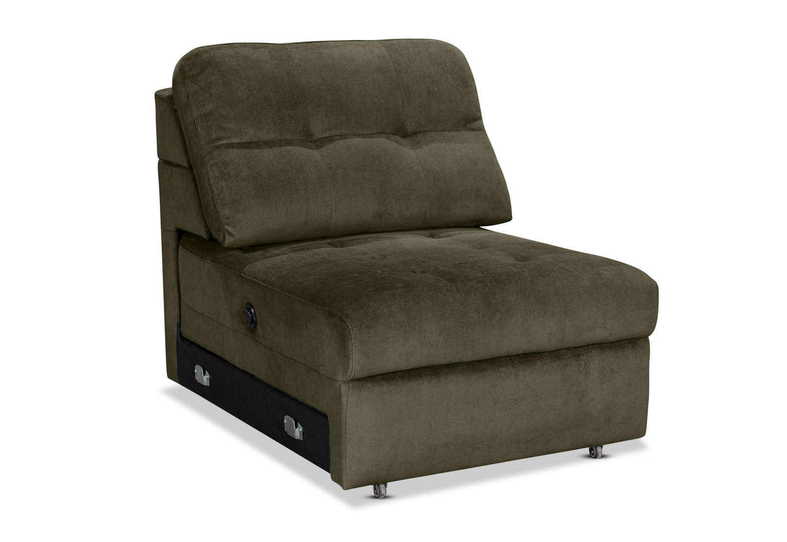 BEVERLY FABRIC Modular Armless Electric Slider – image 2 of 4