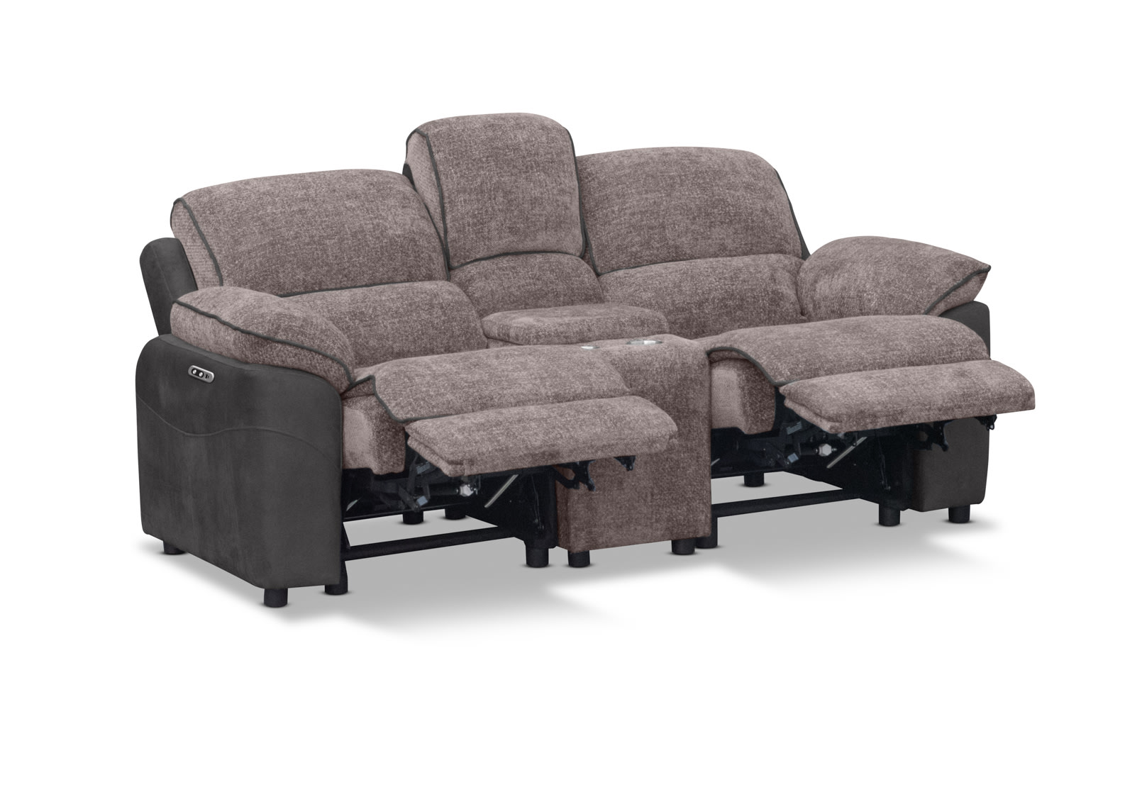 BRIXTON FABRIC 2 Seater Electric Recliner with Console MTO – image 3 of 13