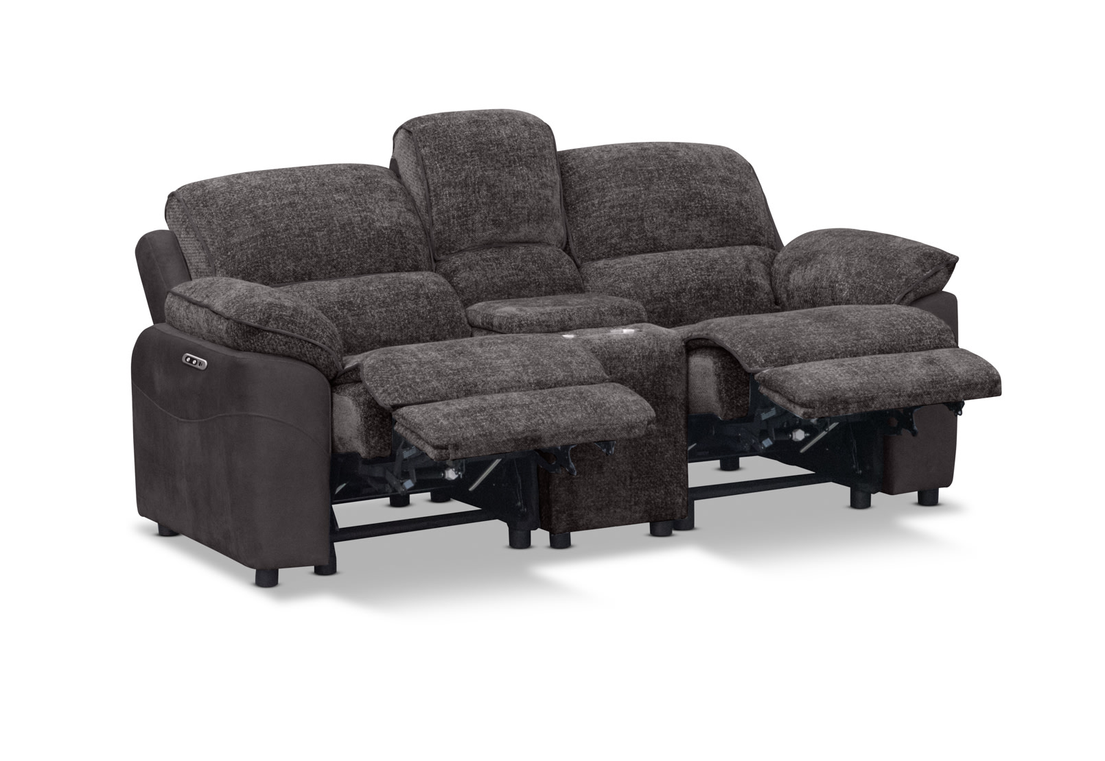 BRIXTON FABRIC 2 Seater Electric Recliner with Console MTO – image 3 of 13