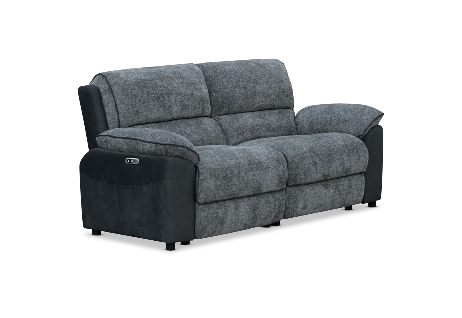 BRIXTON FABRIC 3 Seater Sofa Electric Recliner – image 3 of 13