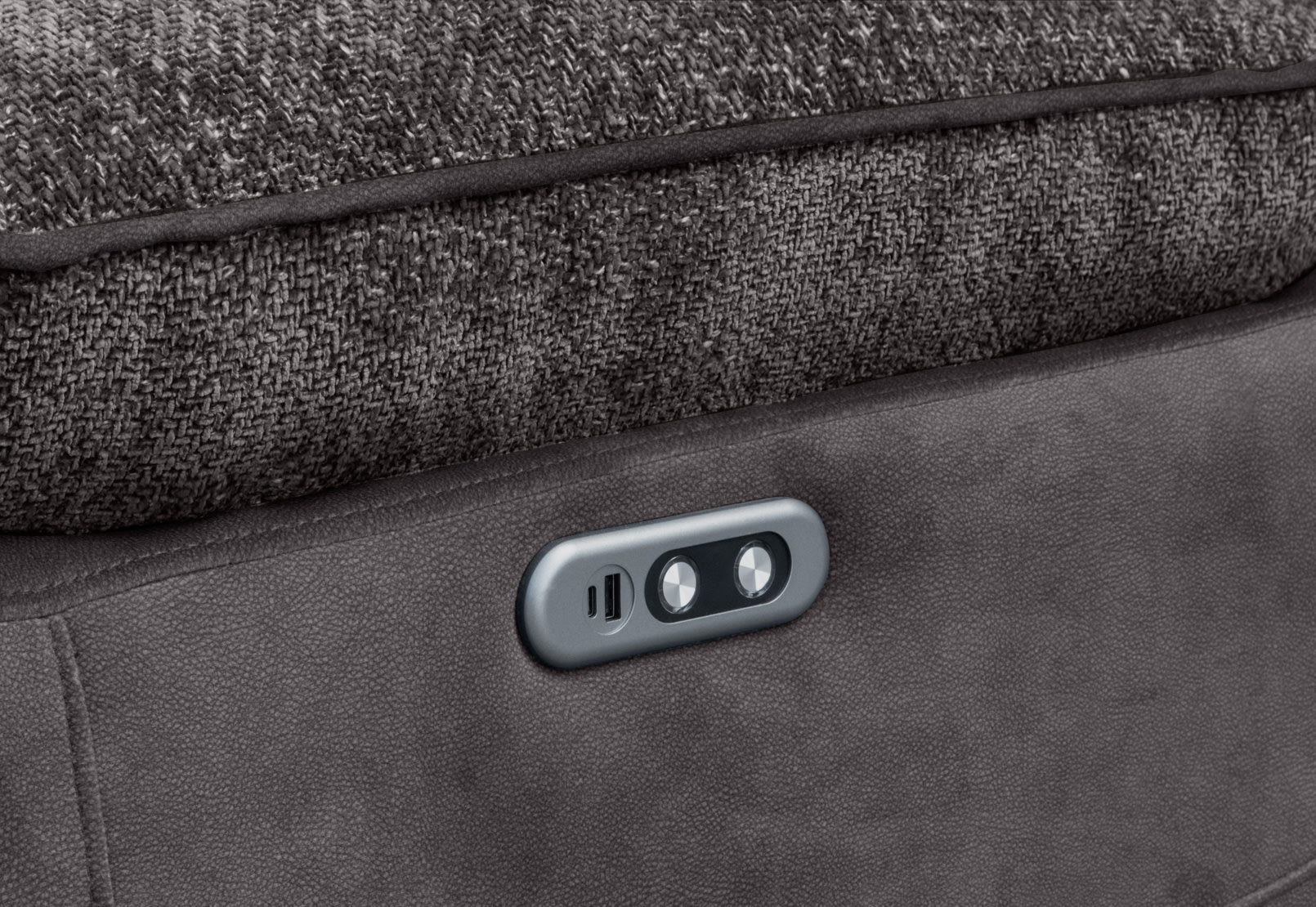 BRIXTON FABRIC Corner Lounge with Console MTO – image 10 of 11