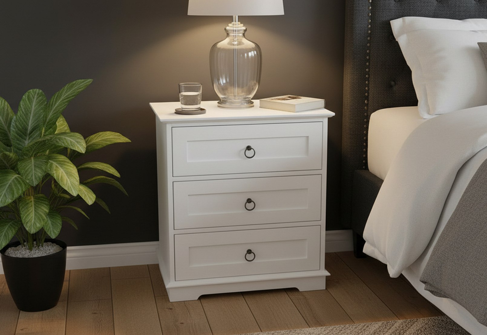 ENGLISH 3 Drawer Bedside – image 1 of 7