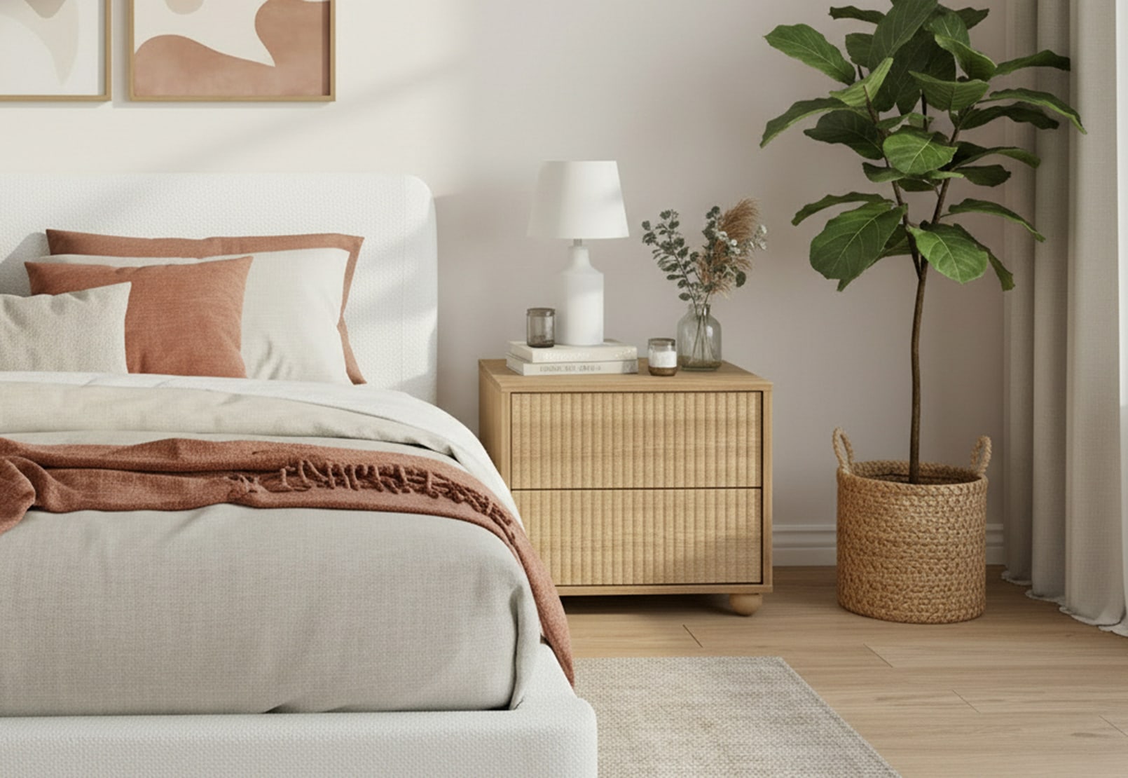 ORTONA Oak Bedside – image 1 of 9