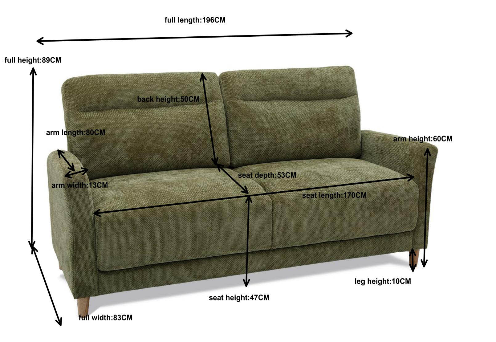 SULMONA 3 Seat Sofa – image 6 of 6