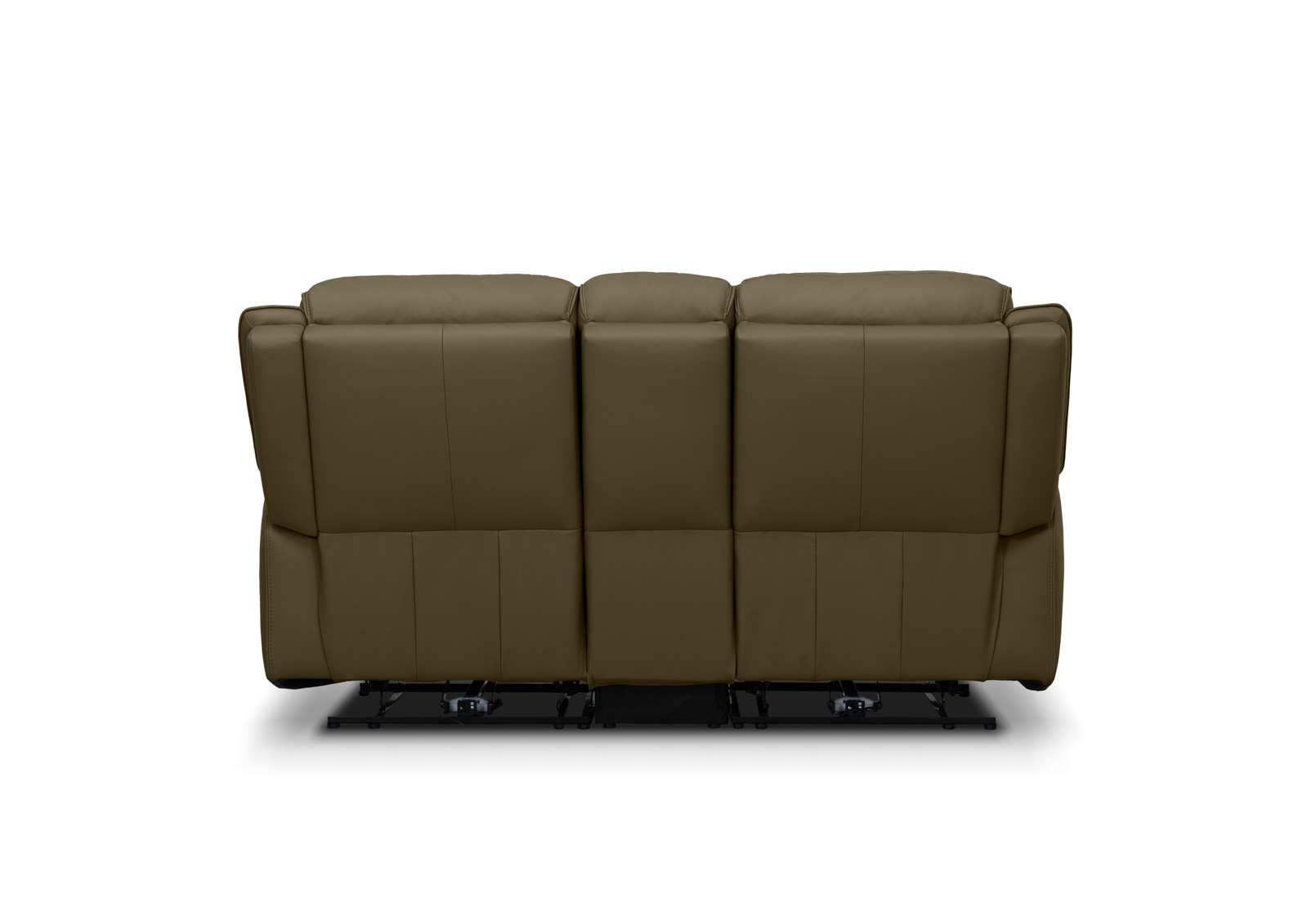GLUSMAN LEATHER 2 Seater Sofa Electric Recliners with Console – image 6 of 8