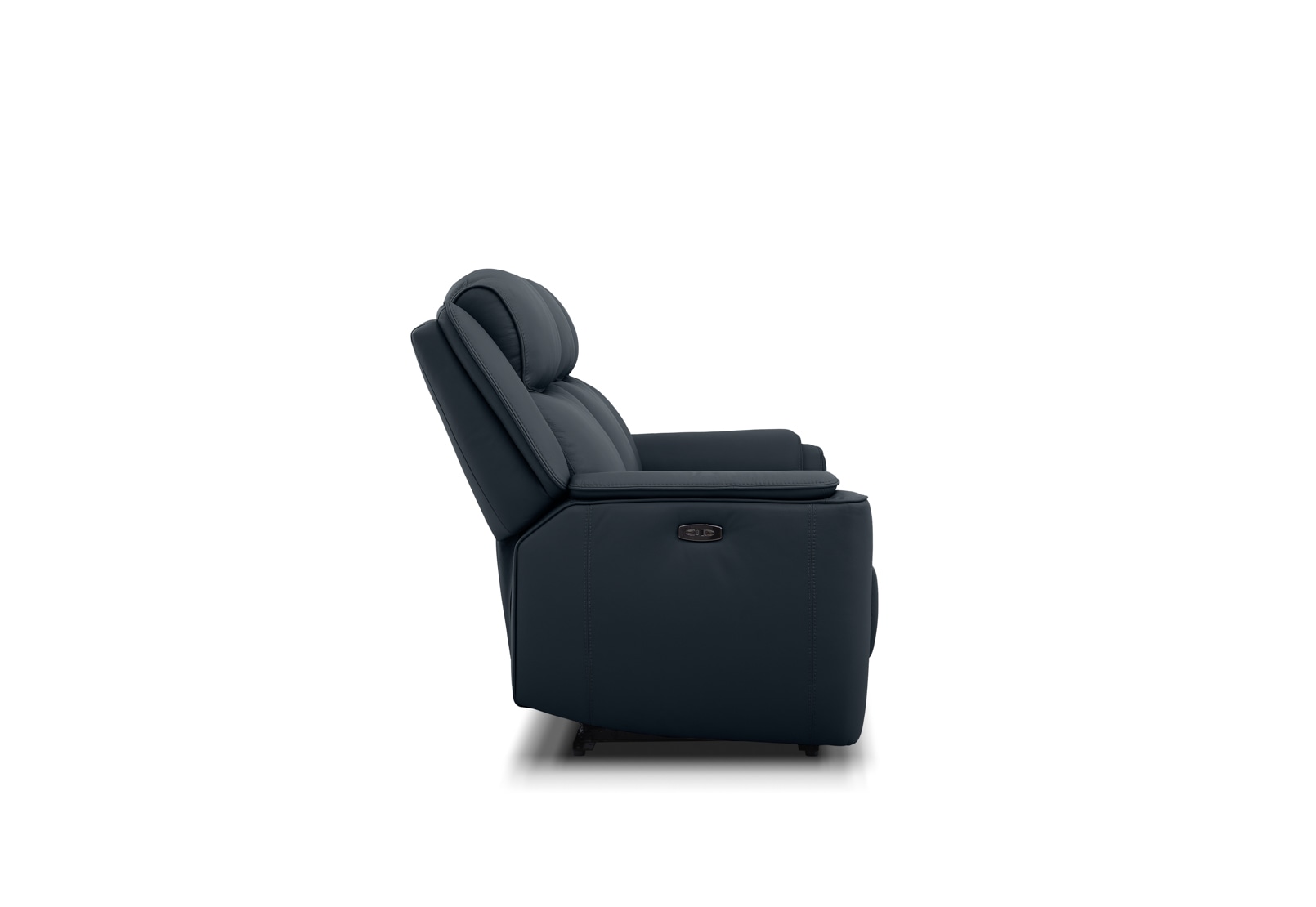 GLUSMAN LEATHER 3 Seater Sofa Electric Recliner with Drop-Down Table – image 5 of 9