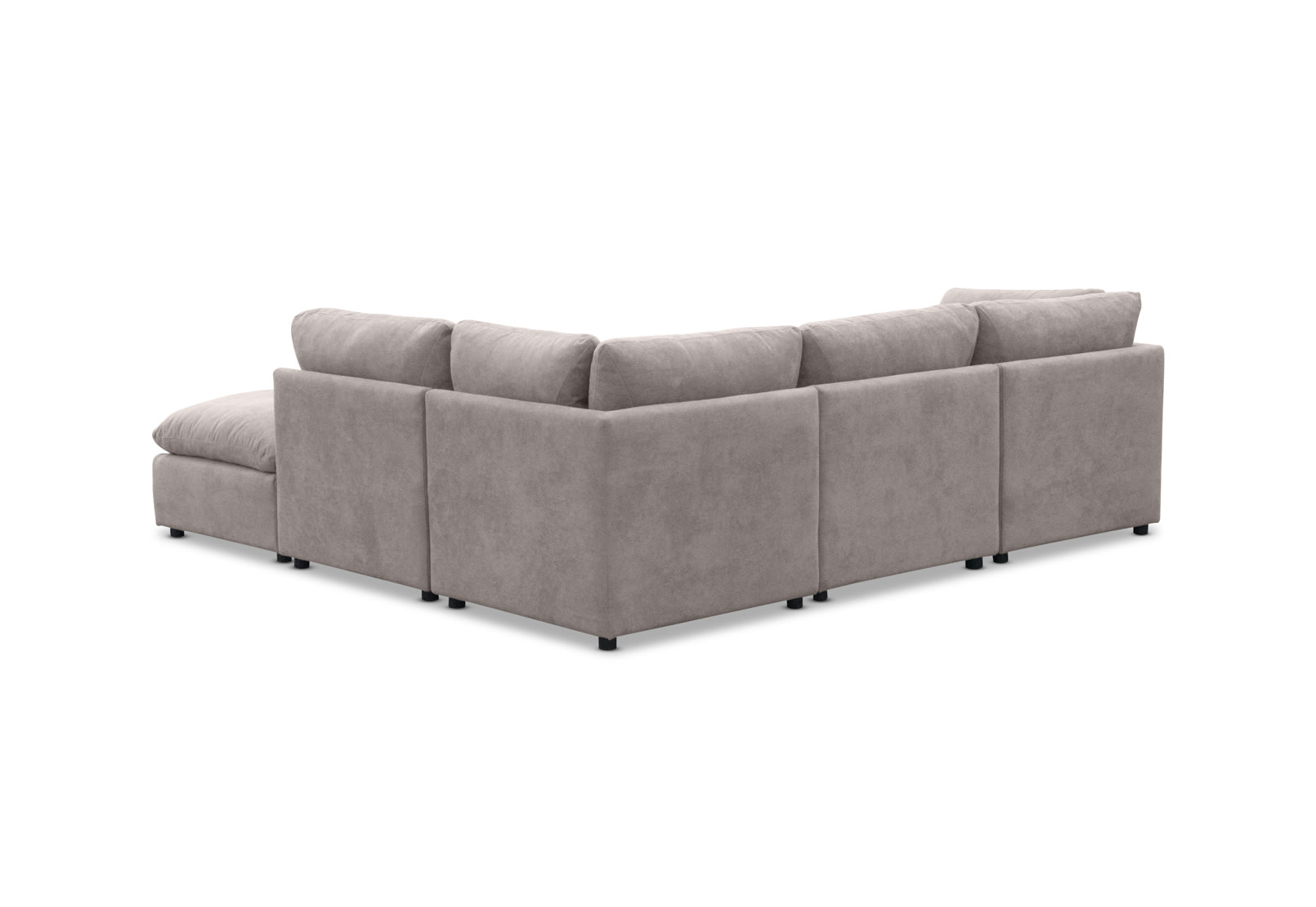 REVER FABRIC Corner Lounge with Ottoman – image 4 of 9