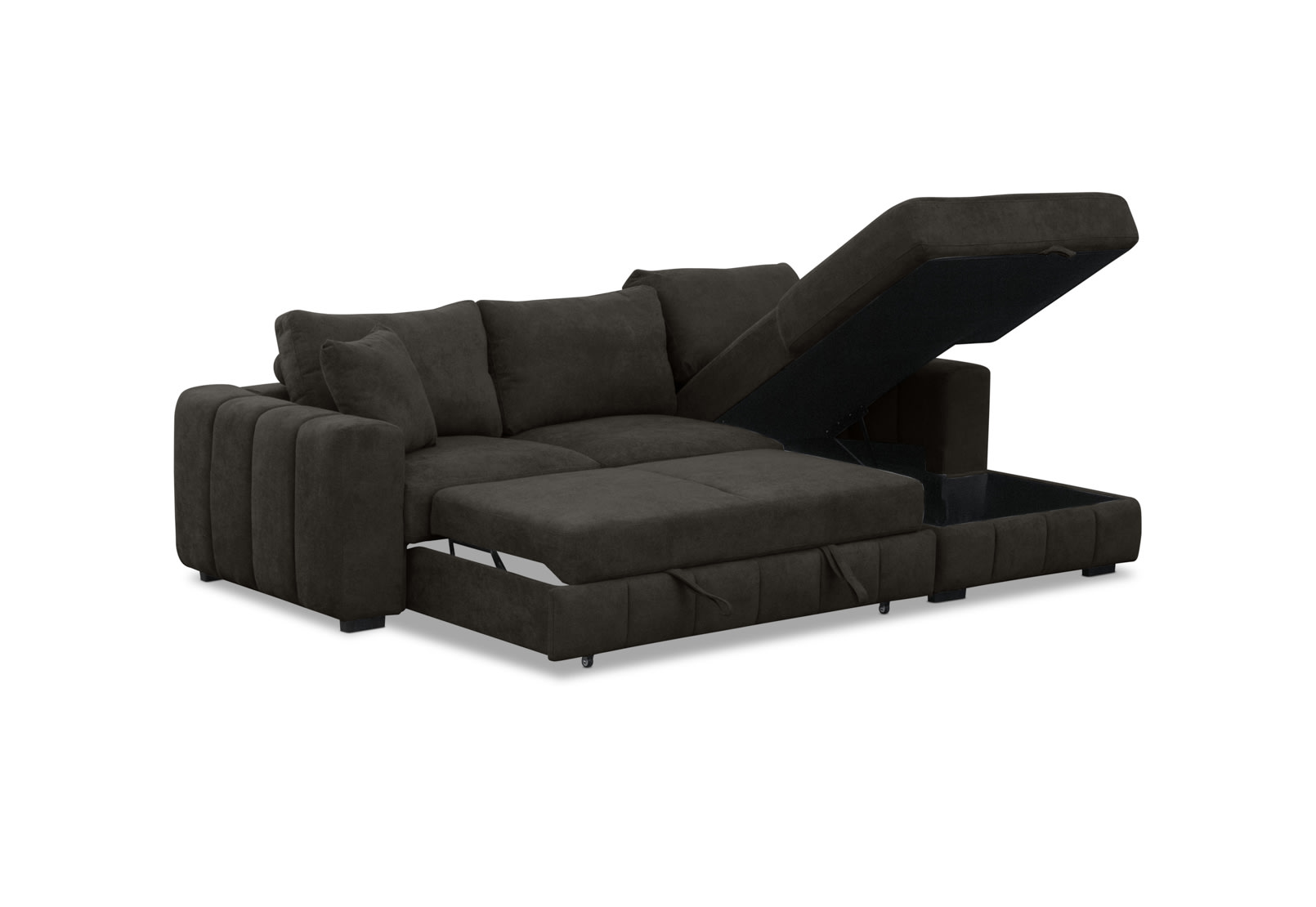 ANWEN FABRIC 3S RHF Chaise with Sofa Bed – image 4 of 14