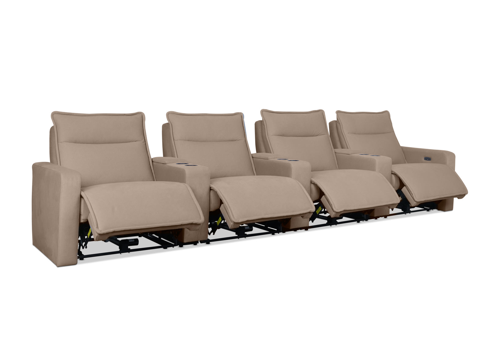 ALCINA FABRIC 4 Seater Theatre Suite – image 5 of 11